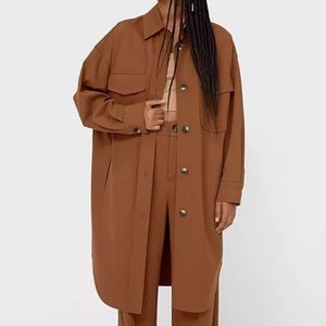 Stradivarius longline overshirt